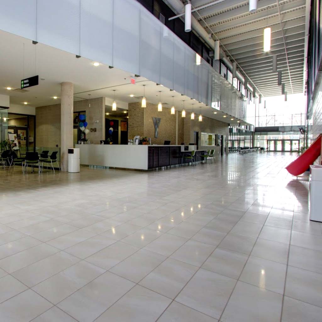 Lobby in YMCA of Owen Sound Grey Bruce Health, Fitness & Aquatics facility