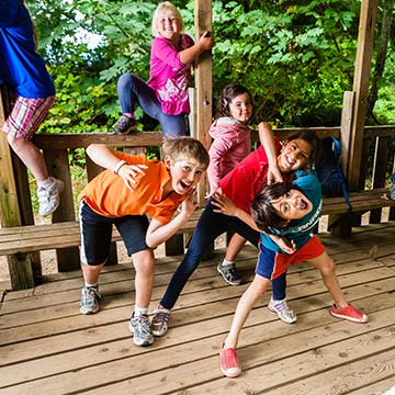 Camp Presqu'ile kids being silly