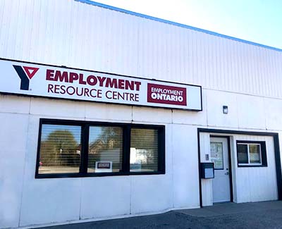 YMCA Employment Services building in Hanover, Ontario