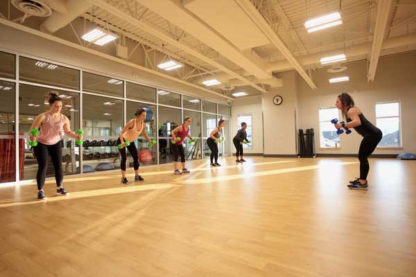 Fitness class at the YMCA