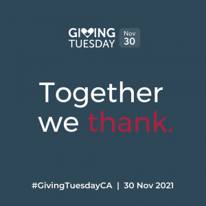 Together We Thank. Giving Tuesday