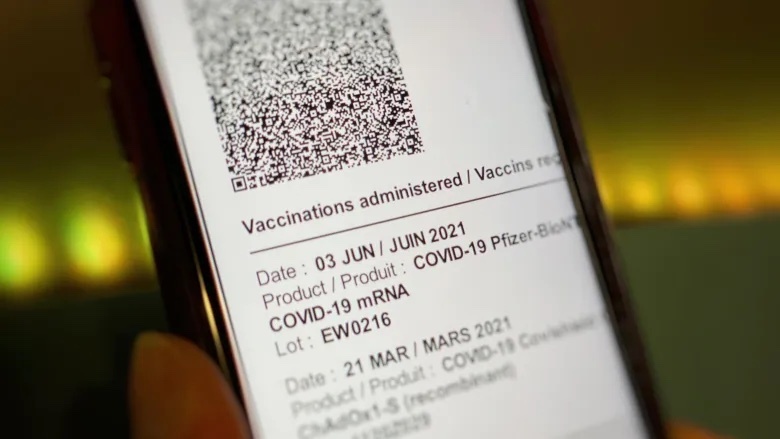 QR code for COVID-19 vaccine status