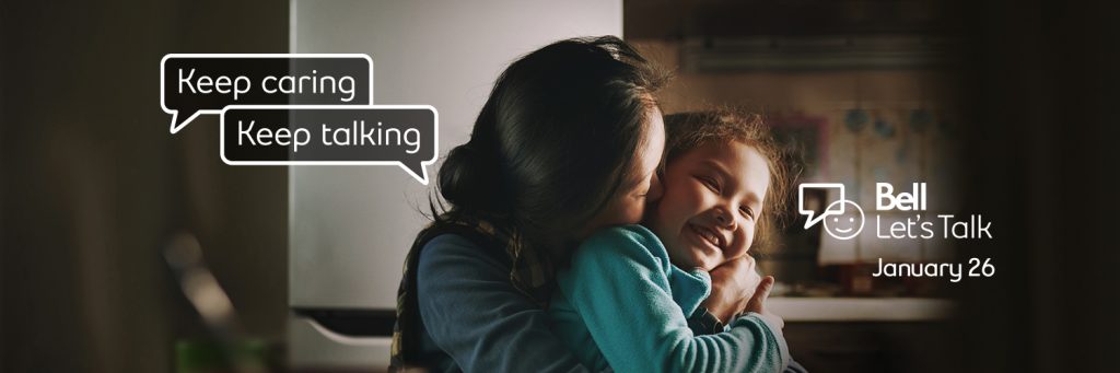 Keep Caring, Keep Talking. bell Let's Talk Day 2022.