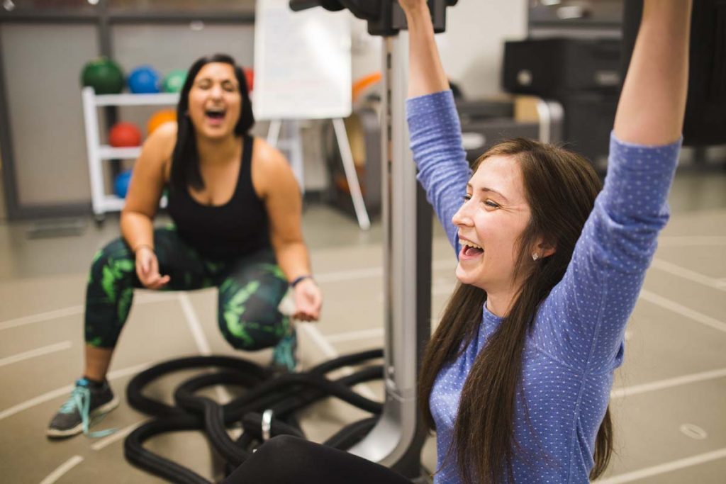 two women excercising at YMCA Owen Sound