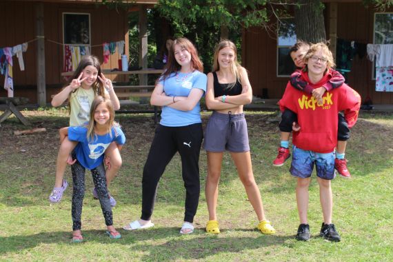 Girls and Boys learning dance at Camp Prequ'ile